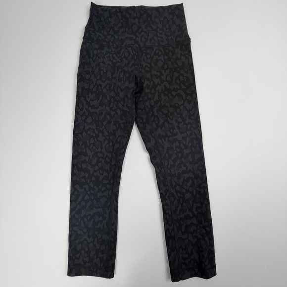 Lululemon Wunder Train High-Rise Crop 21" Formation Camo Deep Coal Multi Size 4 - Picture 5 of 8
